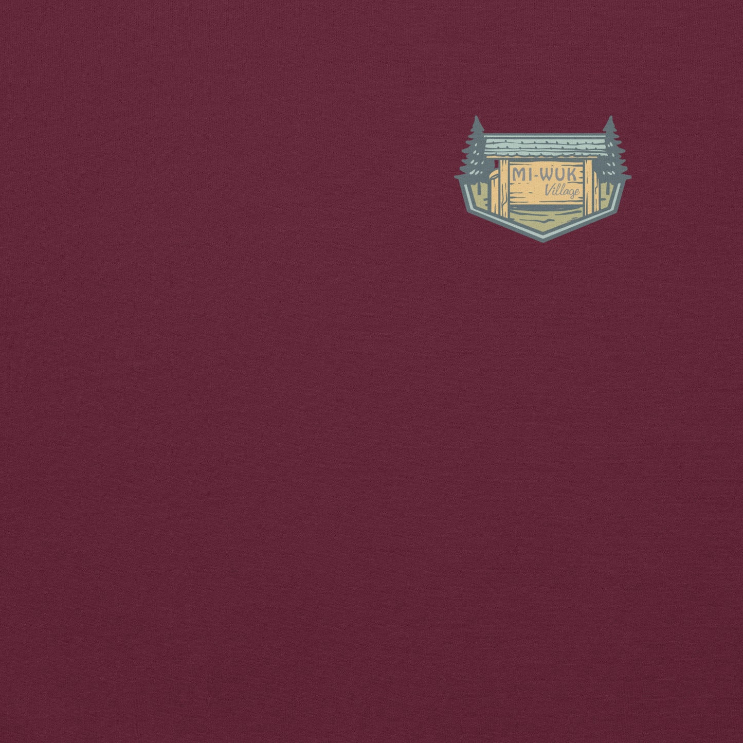 Mi Wuk Village Sweatshirt with Blue Logo, Sierra Nevada Crewneck, Upcountry California Apparel
