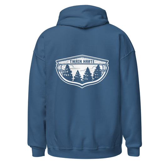 Twain Harte Hoodie • Front & Back Logo • Sierra Nevada Mountain Town Apparel