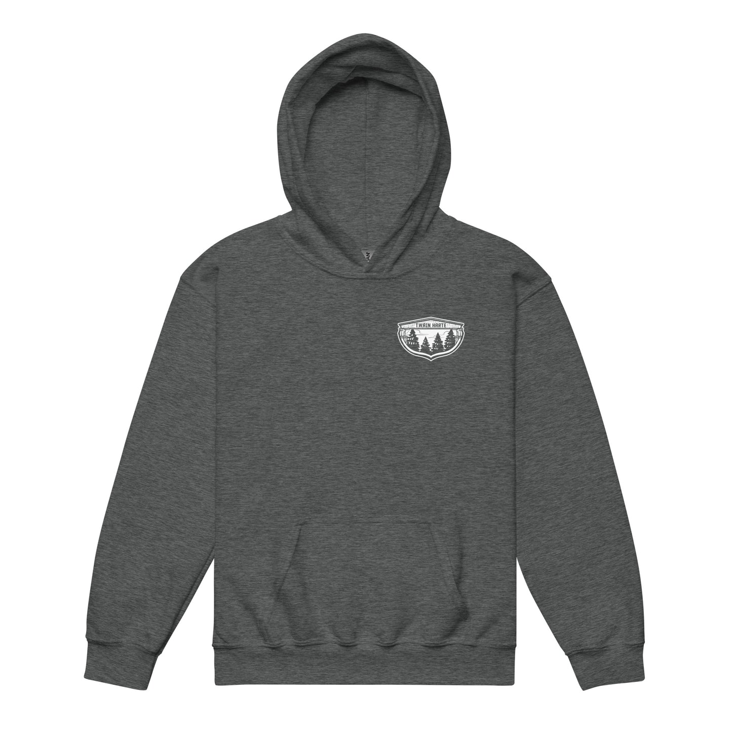 Twain Harte Youth Hoodie • Front & Back Logo • Sierra Nevada Mountain Town Apparel