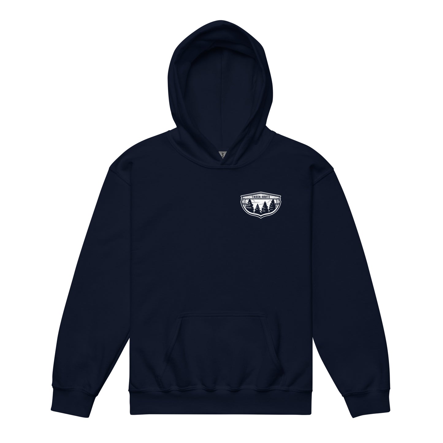 Twain Harte Youth Hoodie • Front & Back Logo • Sierra Nevada Mountain Town Apparel